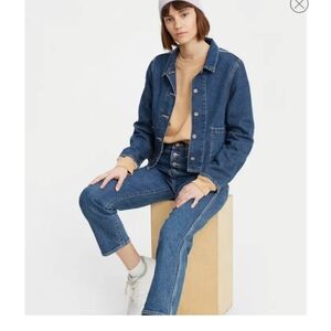 LEVI’S premium wedgie straight cropped jeans size 24x26